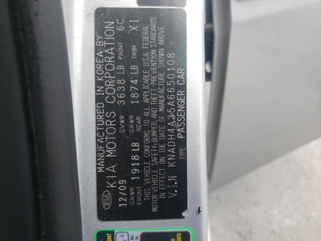 صورة رقم 10 من المزاد - 2010 KIA RIO LX مع VIN KNADH4A35A6650108