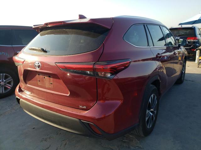 Photo 4 from auction – 2020 TOYOTA HIGHLANDER with VIN 5TDGZRAH6LS504793