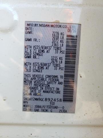 Photo 10 from auction – 2016 NISSAN ROGUE S with VIN 5N1AT2MN9GC892458