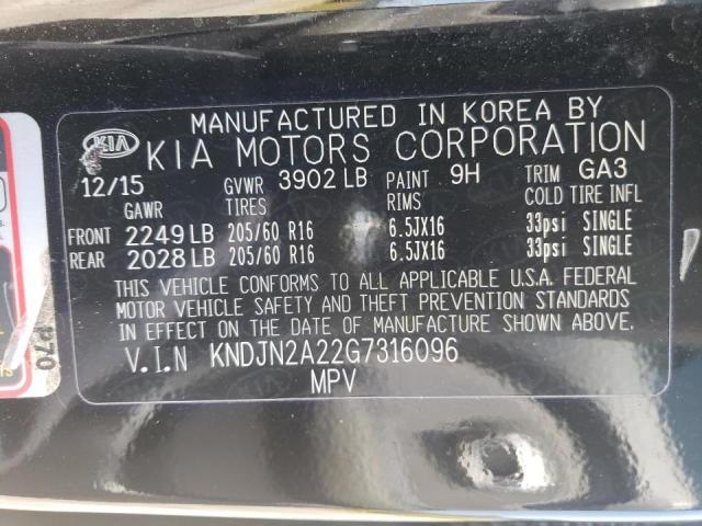 Photo 10 from auction – 2016 KIA SOUL with VIN KNDJN2A22G7316096