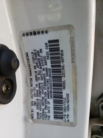 Photo 10 from auction – 2003 TOYOTA COROLLA CE with VIN 1NXBR32E63Z189108
