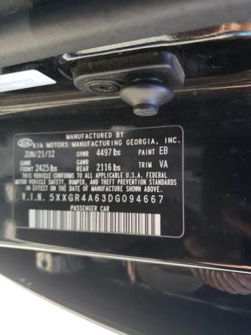 Photo 10 from auction – 2013 KIA OPTIMA SX with VIN 5XXGR4A63DG094667