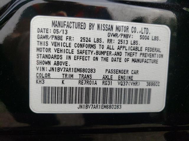 Photo 10 from auction – 2014 INFINITI Q50 BASE with VIN JN1BV7AR1EM680283