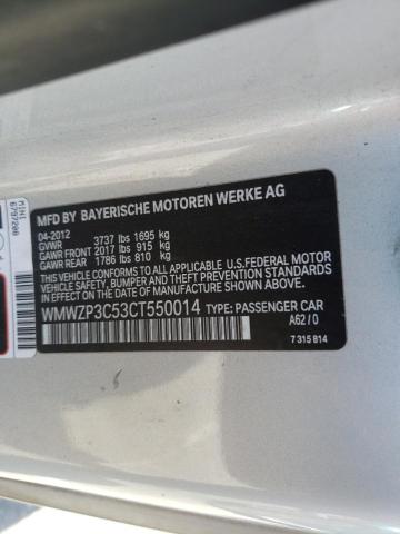 Photo 10 from auction – 2012 MINI COOPER S with VIN WMWZP3C53CT550014