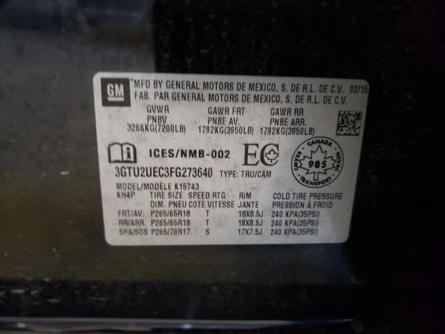 Photo 10 from auction – 2015 GMC SIERRA K15 with VIN 3GTU2UEC3FG273640