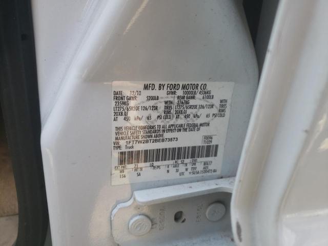 Photo 10 from auction – 2011 FORD F250 SUPER with VIN 1FT7W2BT2BEB73573