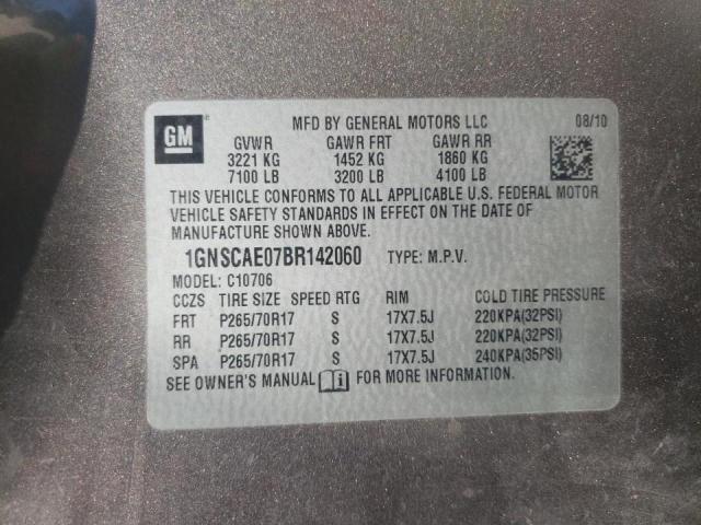Photo 10 from auction – 2011 CHEVROLET TAHOE C150 with VIN 1GNSCAE07BR142060