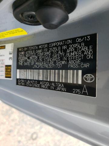 Photo 10 from auction – 2014 TOYOTA SCION TC with VIN JTKJF5C79E3071737