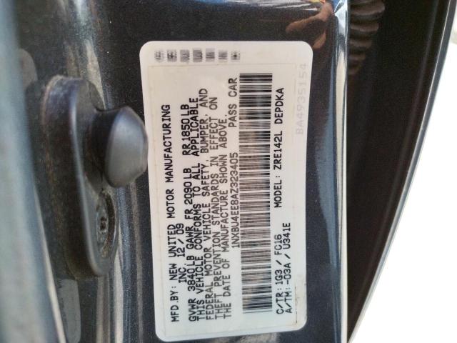Photo 10 from auction – 2010 TOYOTA COROLLA BA with VIN 1NXBU4EE8AZ323405