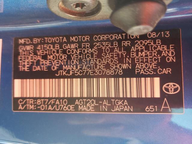 Photo 10 from auction – 2014 TOYOTA SCION TC with VIN JTKJF5C77E3078878