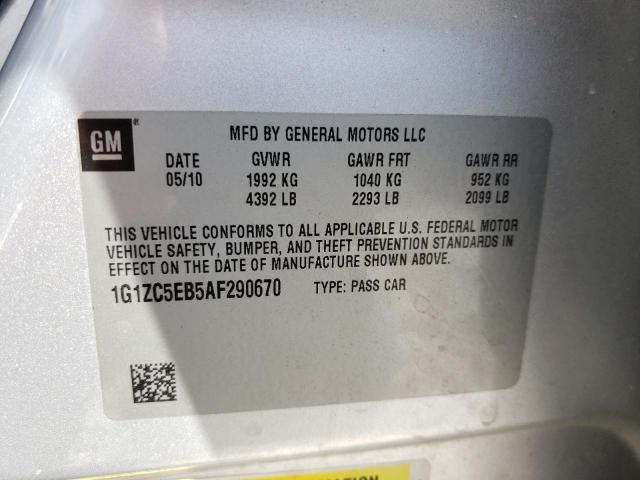 Photo 10 from auction – 2010 CHEVROLET MALIBU 1LT with VIN 1G1ZC5EB5AF290670