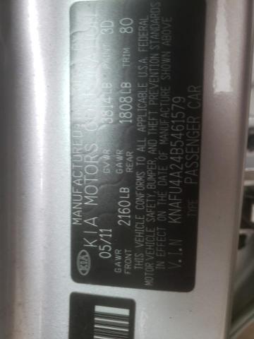 Photo 10 from auction – 2011 KIA FORTE EX with VIN KNAFU4A24B5461579