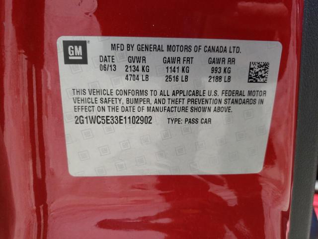 Photo 10 from auction – 2014 CHEVROLET IMPALA LIM with VIN 2G1WC5E33E1102902