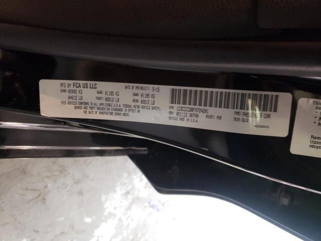 Photo 10 from auction – 2015 CHRYSLER 200 C with VIN 1C3CCCCB8FN724201