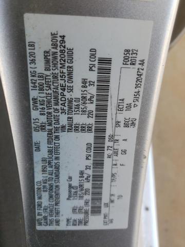 Photo 10 from auction – 2015 FORD FIESTA SE with VIN 3FADP4EJ5FM208294
