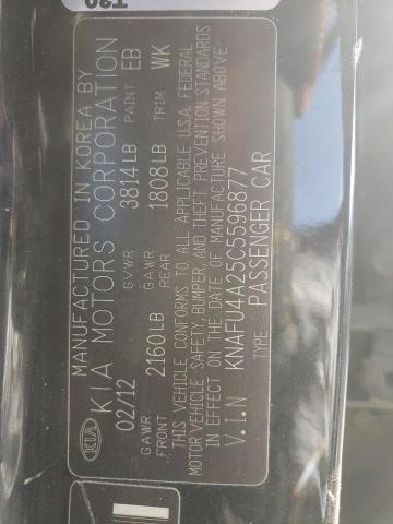 Photo 10 from auction – 2012 KIA FORTE EX with VIN KNAFU4A25C5596877