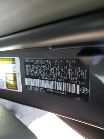Photo 10 from auction – 2008 TOYOTA CAMRY with VIN 4T1BB46K98U048096