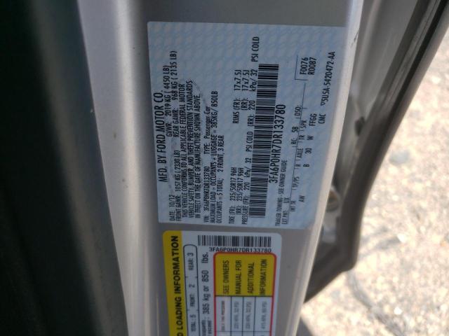 Photo 10 from auction – 2013 FORD FUSION SE with VIN 3FA6P0HR7DR133780