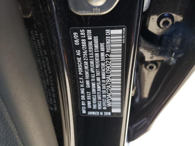 Photo 10 from auction – 2010 PORSCHE PANAMERA T with VIN WP0AC2A78AL090212