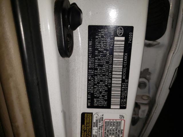 Photo 10 from auction – 2005 TOYOTA CAMRY LE with VIN 4T1BF32K15U616065