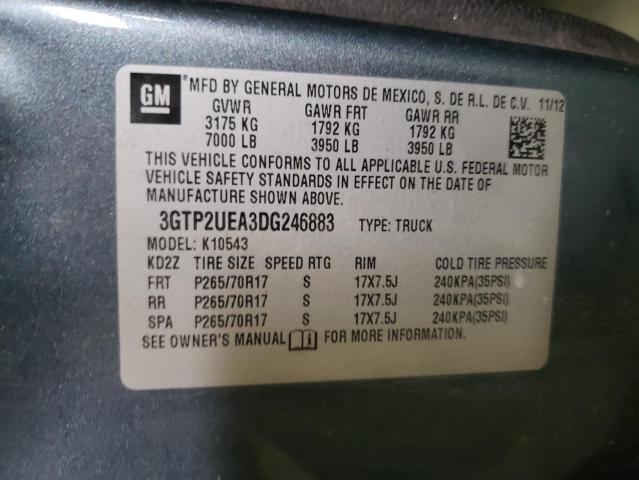 Photo 10 from auction – 2013 GMC SIERRA K15 with VIN 3GTP2UEA3DG246883