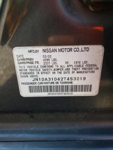 Photo 10 from auction – 2002 NISSAN MAXIMA GLE with VIN JN1DA31D42T453219