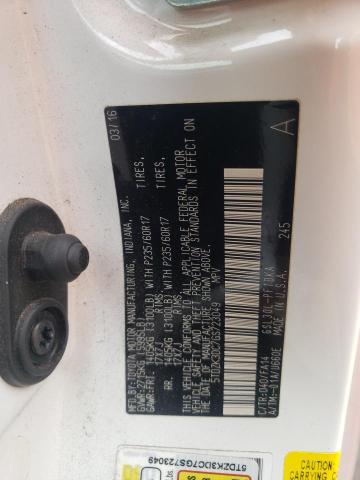 Photo 10 from auction – 2016 TOYOTA SIENNA with VIN 5TDZK3DC7GS723049