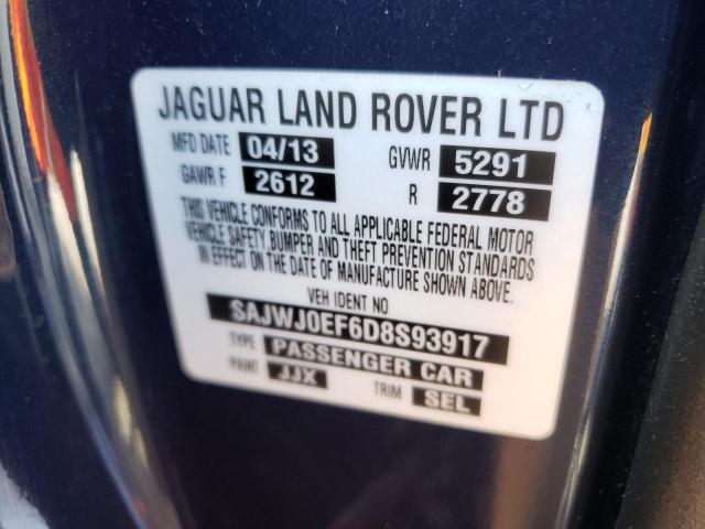 Photo 10 from auction – 2013 JAGUAR XF with VIN SAJWJ0EF6D8S93917