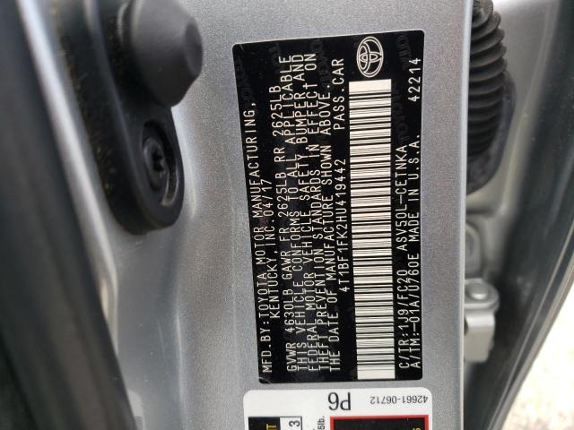 Photo 10 from auction – 2017 TOYOTA CAMRY LE with VIN 4T1BF1FK2HU419442