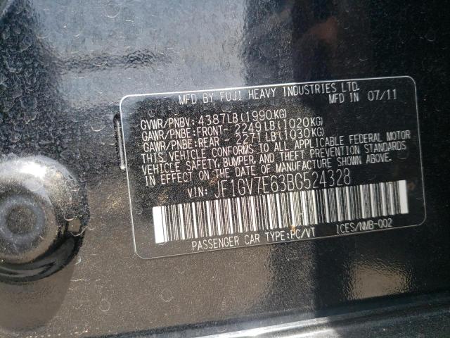 Photo 10 from auction – 2011 SUBARU IMPREZA WR with VIN JF1GV7E63BG524328