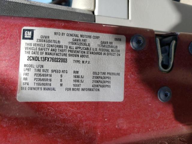 Photo 10 from auction – 2007 CHEVROLET EQUINOX LS with VIN 2CNDL13FX76022003