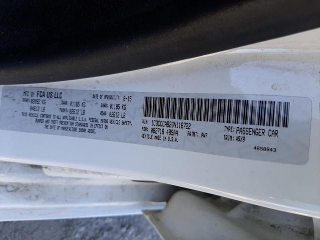 Photo 10 from auction – 2016 CHRYSLER 200 LIMITE with VIN 1C3CCCAB2GN118722