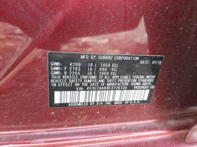 Photo 10 from auction – 2019 SUBARU IMPREZA with VIN 4S3GTAA68K3726124