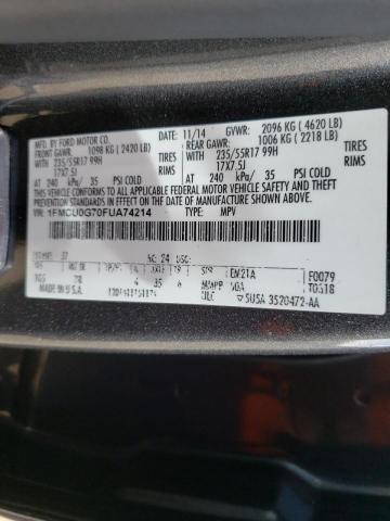 Photo 10 from auction – 2015 FORD ESCAPE SE with VIN 1FMCU0G70FUA74214