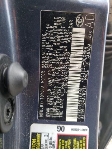Photo 10 from auction – 2014 TOYOTA COROLLA L with VIN 2T1BURHE1EC109288