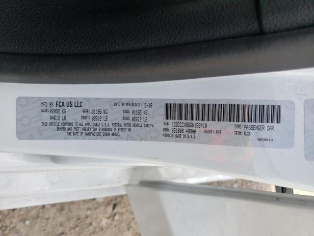 Photo 10 from auction – 2016 CHRYSLER 200 LIMITE with VIN 1C3CCCAB6GN182410