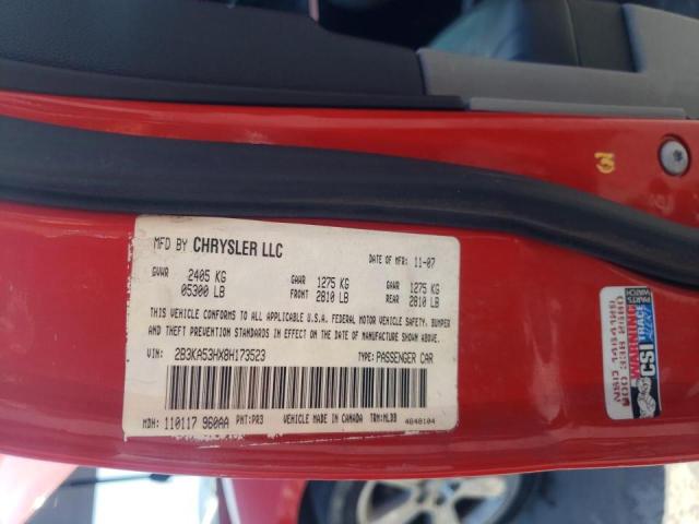 Photo 10 from auction – 2008 DODGE CHARGER R/ with VIN 2B3KA53HX8H173523