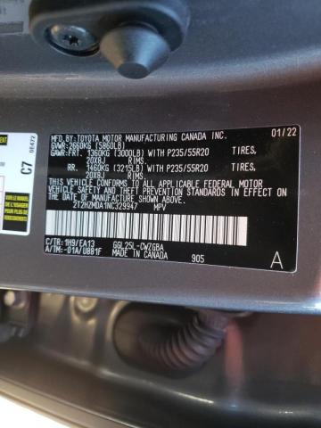 Photo 10 from auction – 2022 LEXUS RX 350 with VIN 2T2HZMDA1NC329947