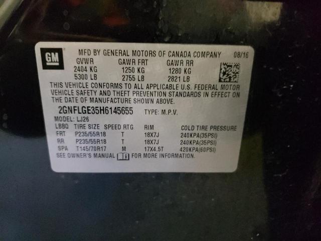 Photo 10 from auction – 2017 CHEVROLET EQUINOX PR with VIN 2GNFLGE35H6145655