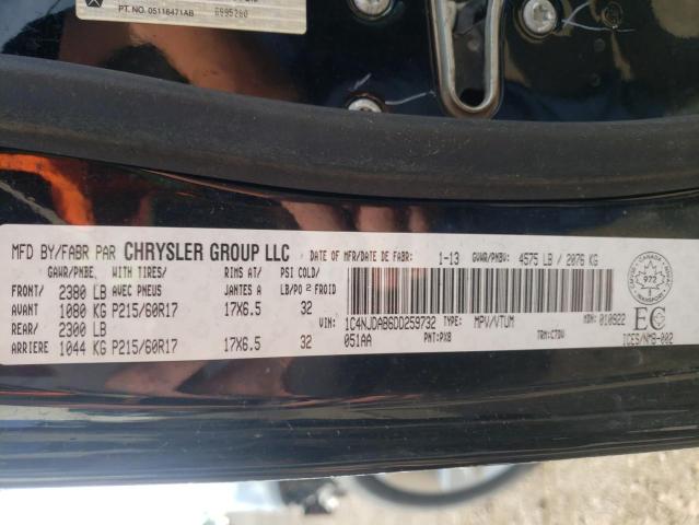 Photo 10 from auction – 2013 JEEP COMPASS with VIN 1C4NJDAB6DD259732