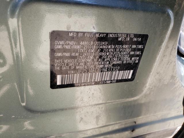 Photo 10 from auction – 2015 SUBARU FORESTER 2 with VIN JF2SJAFC8FH433302