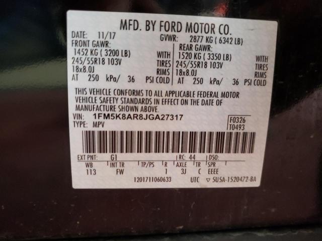 Photo 10 from auction – 2018 FORD EXPLORER P with VIN 1FM5K8AR8JGA27317