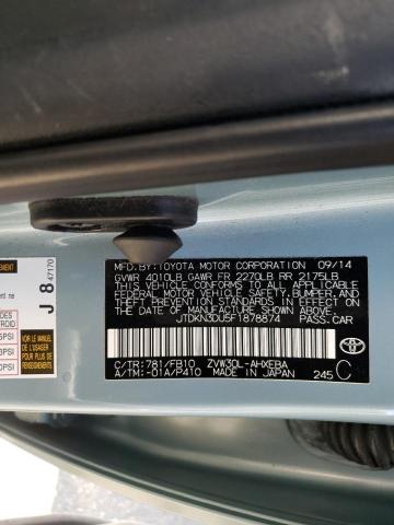 Photo 10 from auction – 2015 TOYOTA PRIUS with VIN JTDKN3DU5F1878874