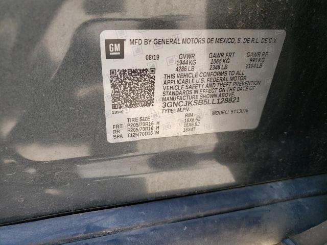 Photo 10 from auction – 2020 CHEVROLET TRAX LS with VIN 3GNCJKSB5LL128821