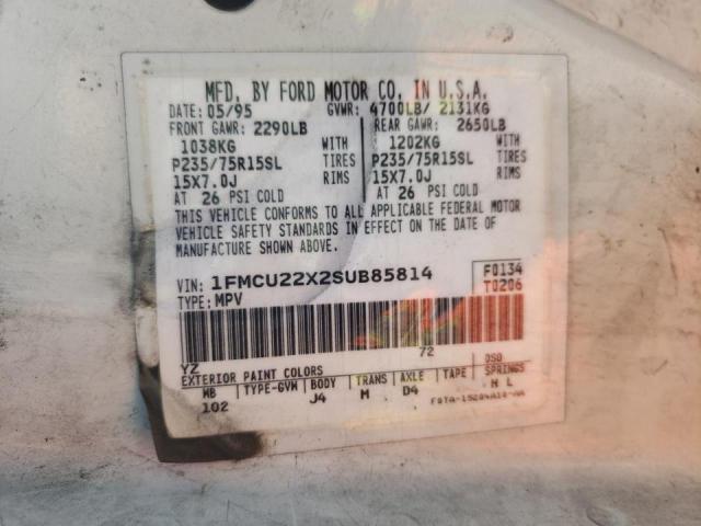 Photo 10 from auction – 1995 FORD EXPLORER with VIN 1FMCU22X2SUB85814
