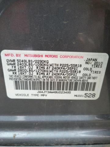 Photo 10 from auction – 2011 MITSUBISHI OUTLANDER with VIN JA4JT3AW4BU023495