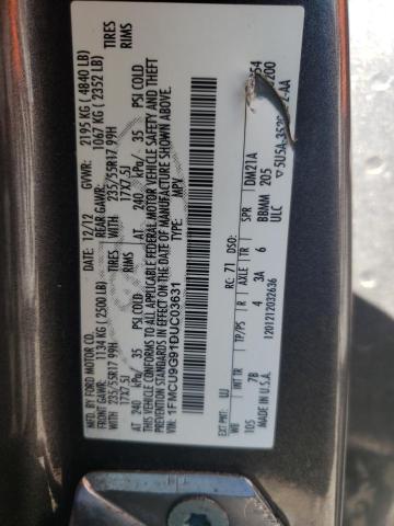 Photo 10 from auction – 2013 FORD ESCAPE SE with VIN 1FMCU9G91DUC03631