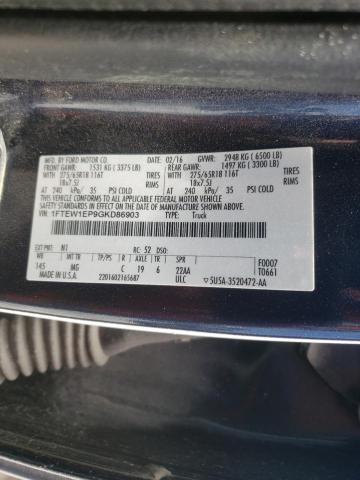 Photo 10 from auction – 2016 FORD F150 SUPER with VIN 1FTEW1EP9GKD86903