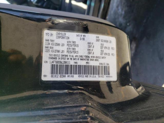 Photo 10 from auction – 1998 JEEP CHEROKEE S with VIN 1J4FT68S9WL280111