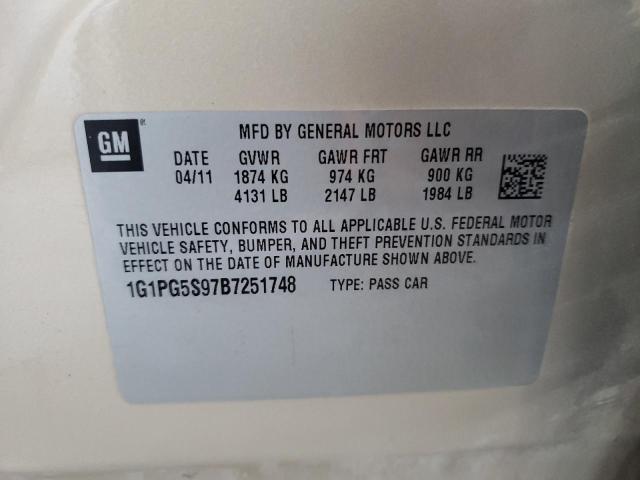 Photo 10 from auction – 2011 CHEVROLET CRUZE LT with VIN 1G1PG5S97B7251748